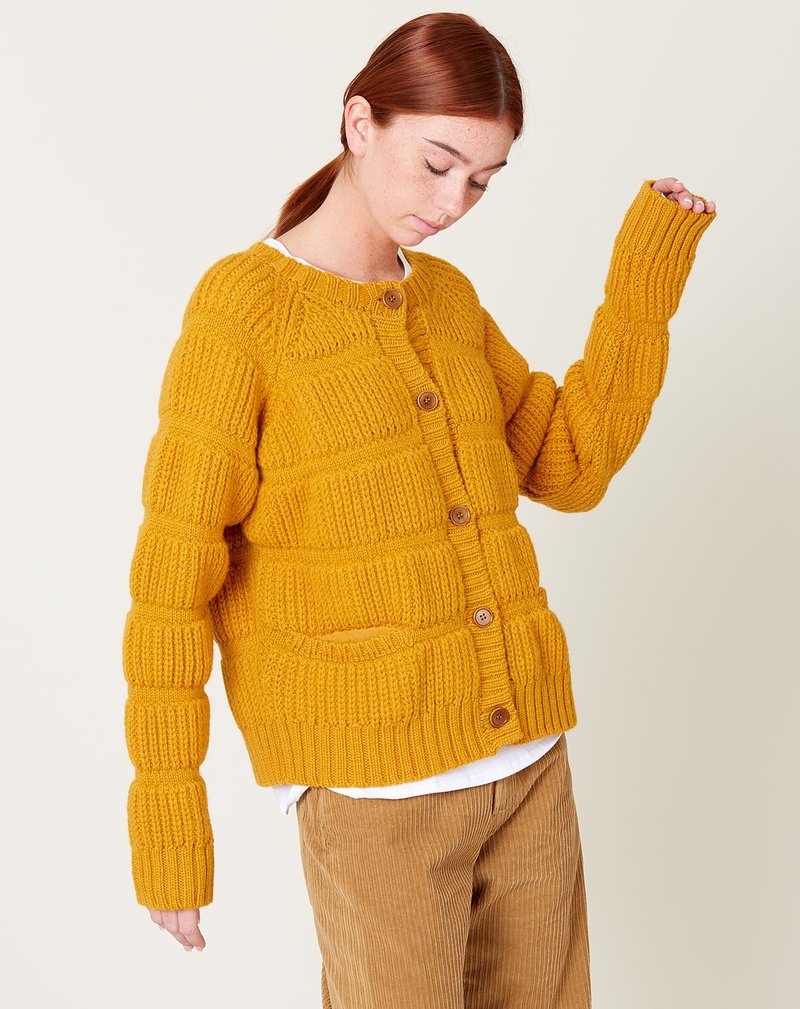 Henrik Vibskov Chunky Tubes Cardigan Gold