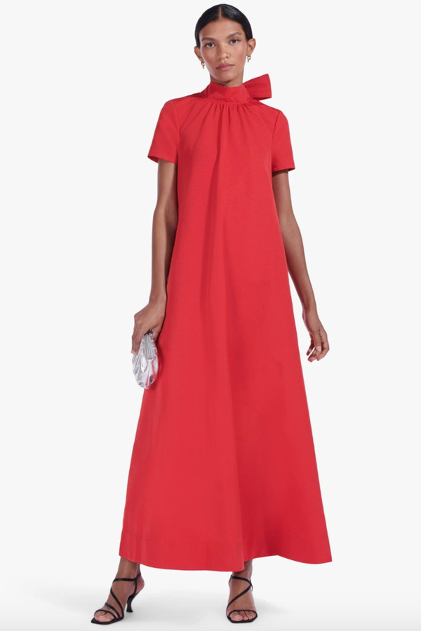 chinese dress ladies STAUD Women's Ilana Dress, Lollipop, Pink, XL at Amazon Women's Clothing  store main image 1