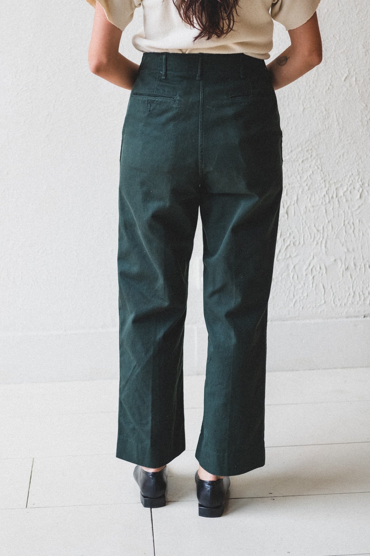 VINTAGE WORK 22 PANTS Dark green Garmentory