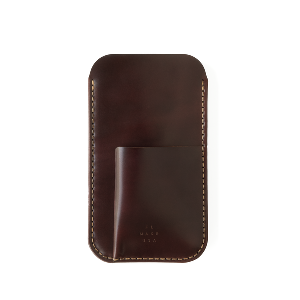 UNISEX makr Cordovan Card Holder iPhone Sleeve Case - Ox Blood UNISEX makr Cordovan Card Holder iPhone Sleeve Case - Ox Blood