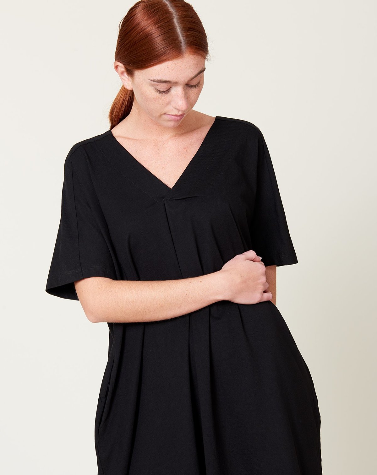 kowtow pleat dress Kowtow Joan Dress in Forest Stripe