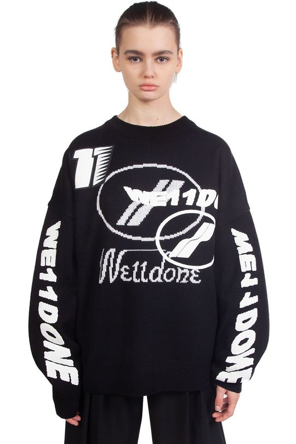 Black-Multi-Logo-Sweater-