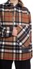 we11done Wool Half-Zip Shirt - Brown Check - Thumbnail 4