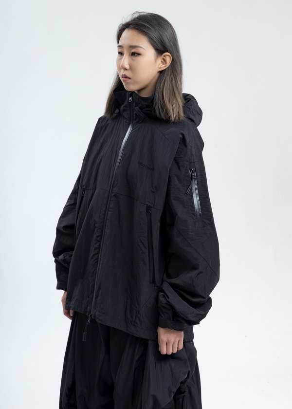 Hyein Seo Logo Windbreaker - Black | Garmentory