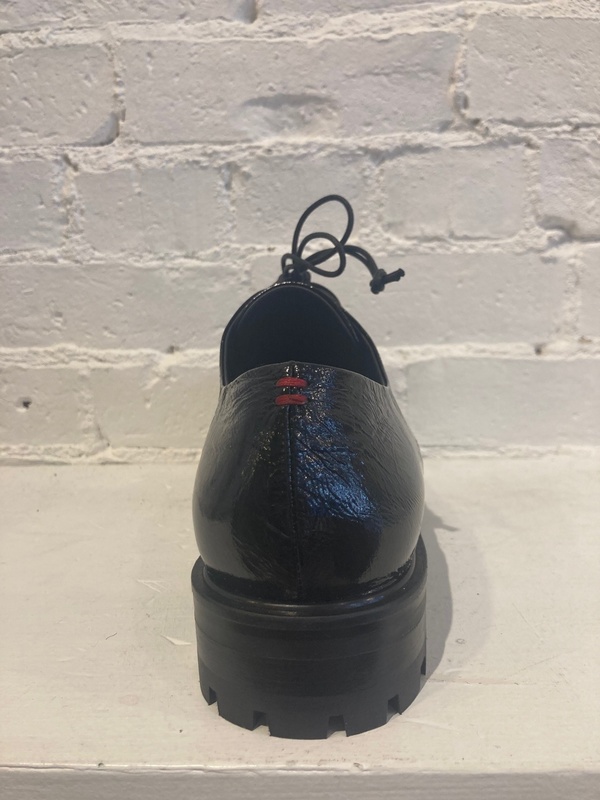 Halmanera Tibi Mero Patent Leather Oxfords - Black