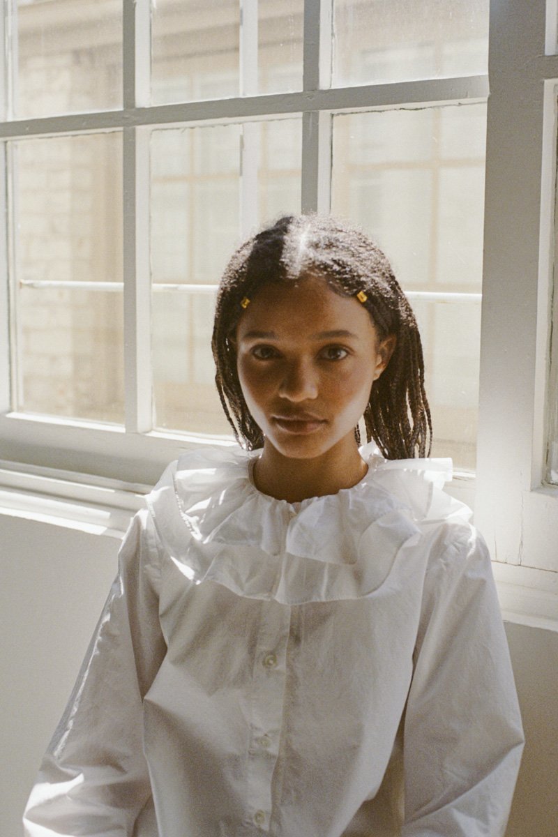 BLANCA Trine Cotton Shirt - White