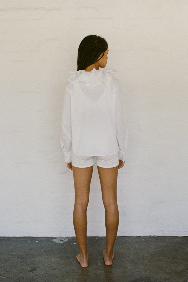 BLANCA Trine Cotton Shirt - White