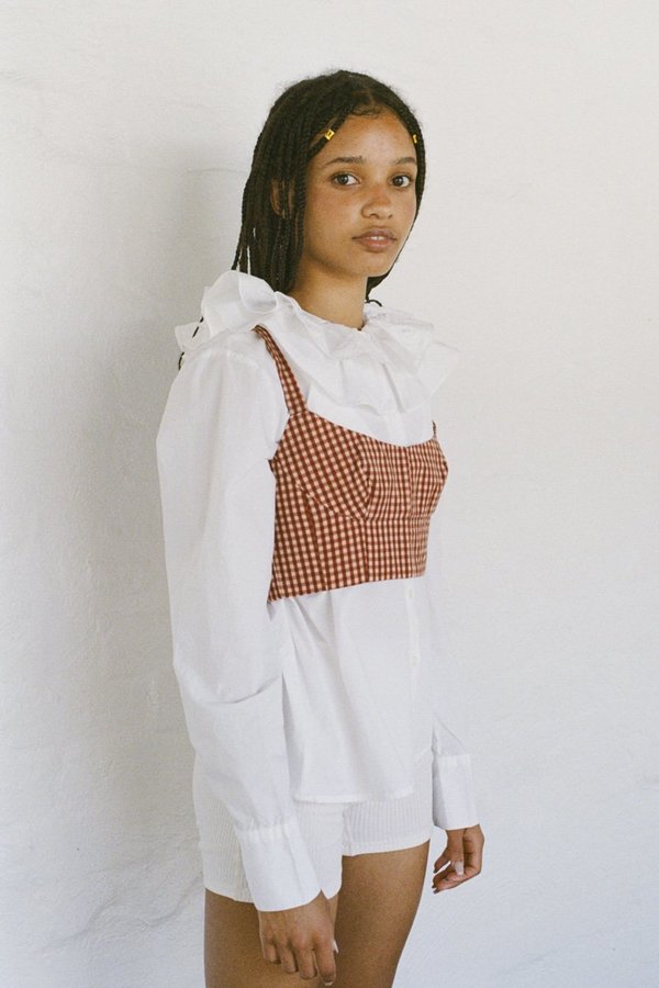 BLANCA Trine Cotton Shirt - White