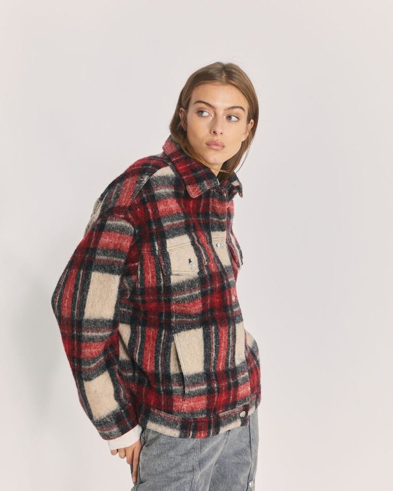 Kero　IRENE Shadow Plaid Jacket Rare Zara Wool Shadow Plaid Jacket 50s Inpired - Etsy