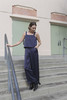Nikki Chasin Suso Jumpsuit - Navy - Thumbnail 1