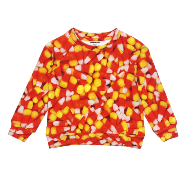 Unisex Romey Loves Lulu Candy Corn Adult Sweatshirt Unisex Romey Loves Lulu Candy Corn Adult Sweatshirt
