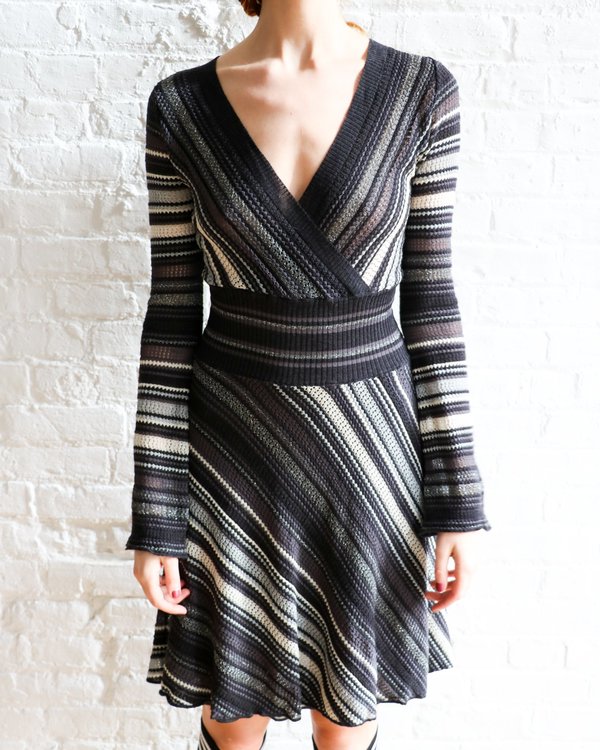 green emerald velvet dress Blue Missoni Silk Dress S/M