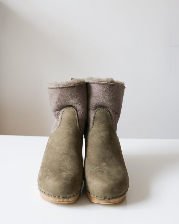 Pre-loved] No. 6 Shearling Clog Boot 