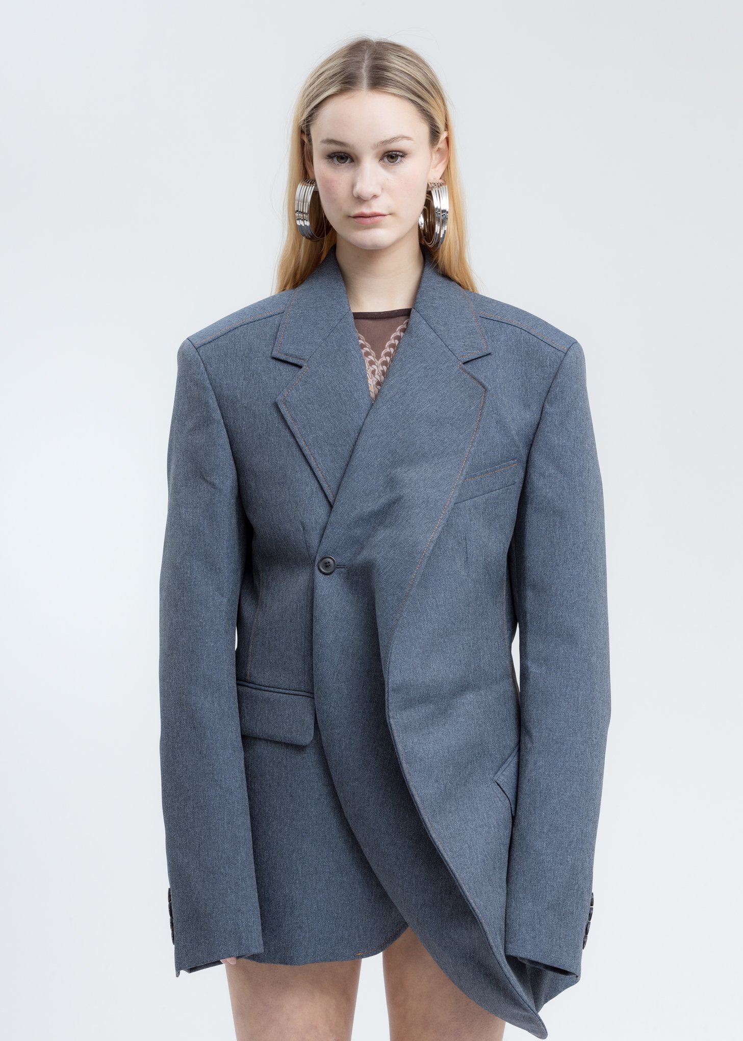 Grey-Twisted-Blazer-