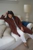 Maria Stanley Verde Sweater Coat - brown - Thumbnail 4