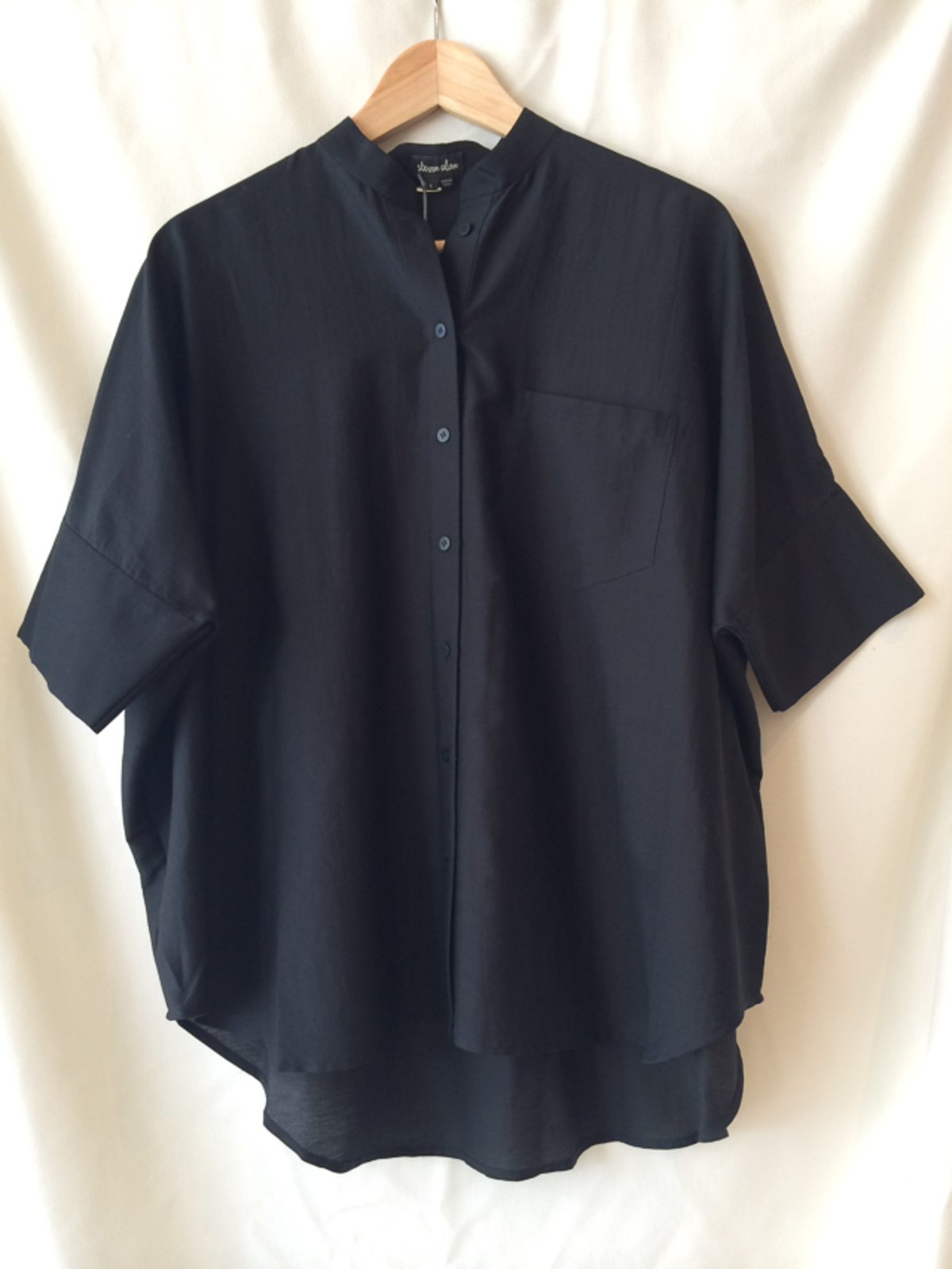 Steven Alan oversized stand collar shirt | Garmentory