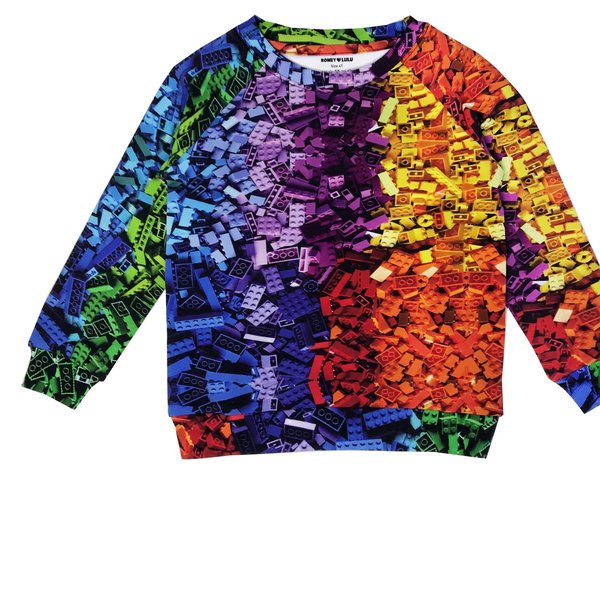 Unisex Romey Loves Lulu Building Blocks Sweatshirt Unisex Romey Loves Lulu Building Blocks Sweatshirt