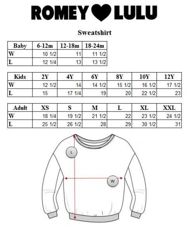 Unisex Romey Loves Lulu Building Blocks Sweatshirt Unisex Romey Loves Lulu Building Blocks Sweatshirt