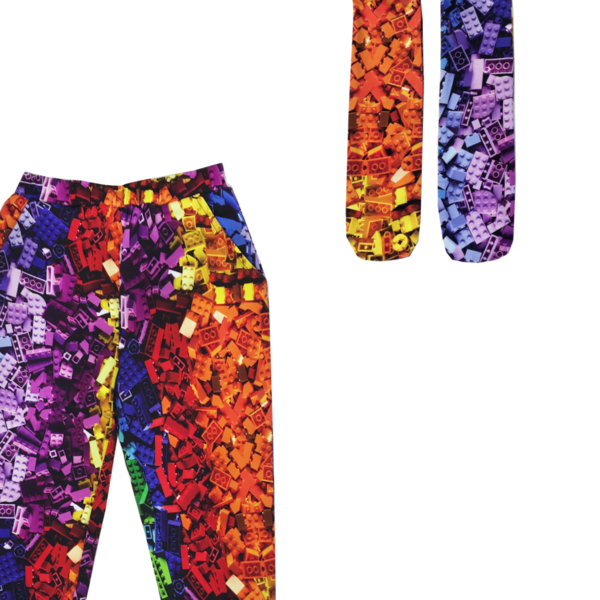 Kids Romey Loves Lulu Building Blocks Sweatpant Kids Romey Loves Lulu Building Blocks Sweatpant
