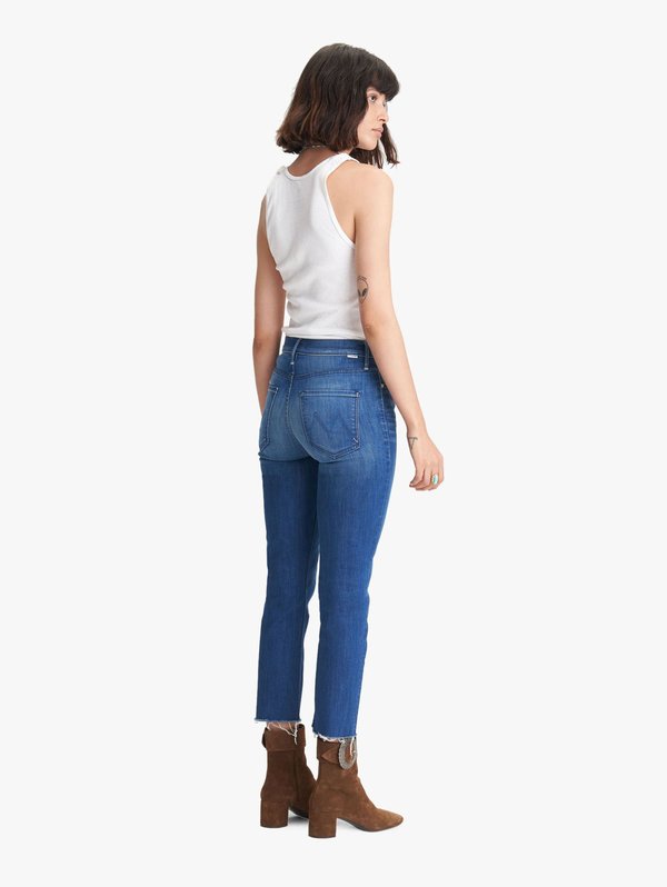 Mother Denim The Mid Rise Dazzler Crop Fray - Squeeze It Mother Denim The Mid Rise Dazzler Crop Fray - Squeeze It