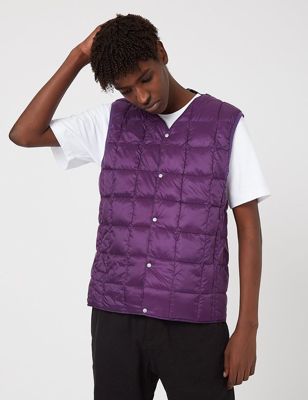 purple down vest