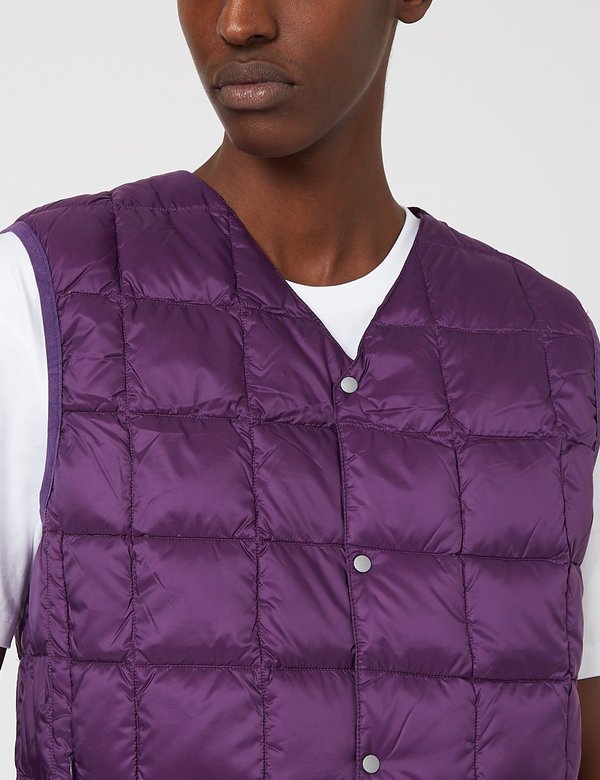 purple down vest