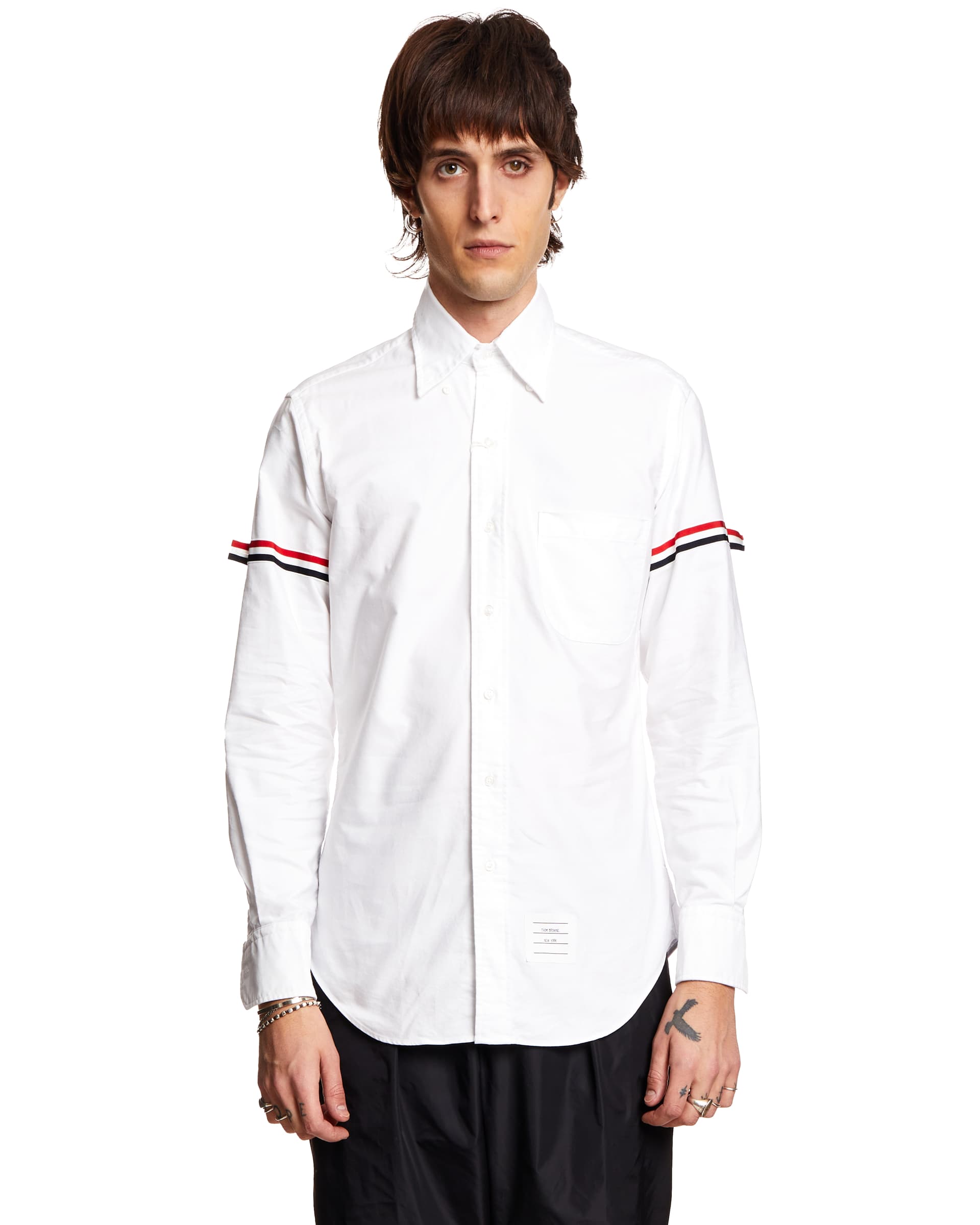 Thom Browne Tricolor Shirt - white | Garmentory