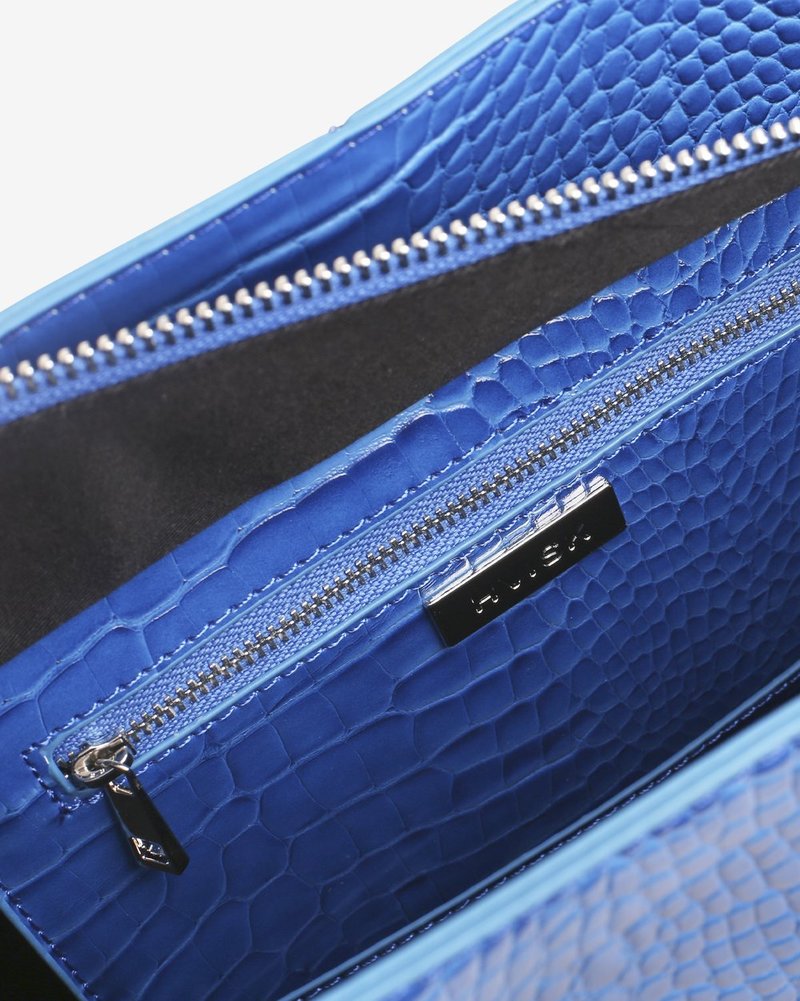 【COYSEIO】 REVERSIBLE CHECK DENIM BAG ♥2Colors Chimayo Tapestry and Seagull Print Reversible Boxy Denim