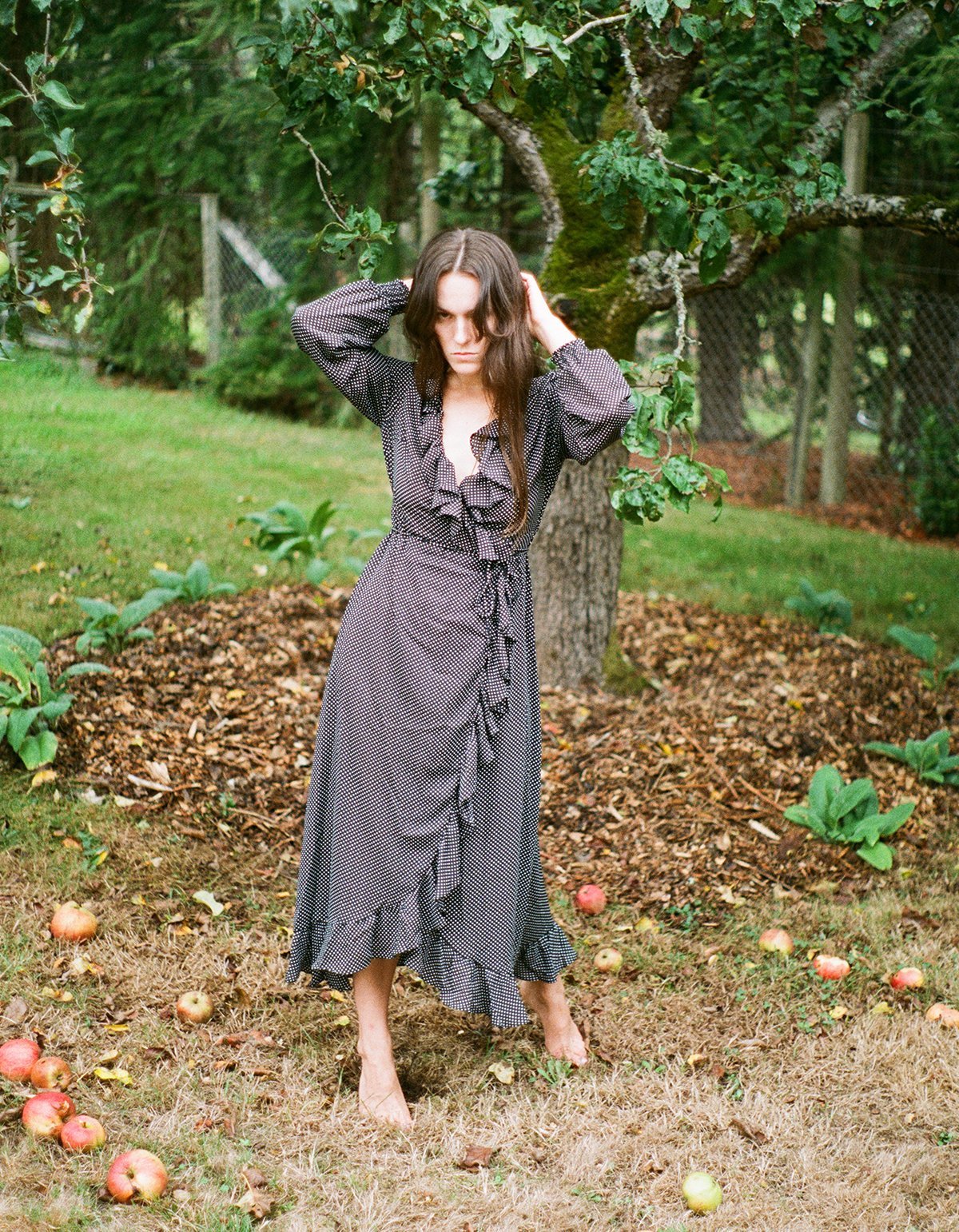 just female maxi dress Just Female Niro Maxi Dress - Black Mini Dot
