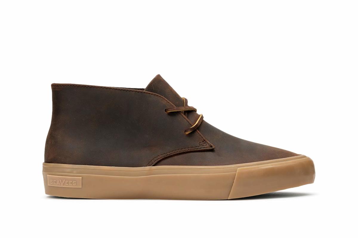 Seavees Maslon Leather Suede Desert Chukka Lace Up Boots Men\'s Size 10 US Beige Mens - Maslon Desert Boot - Kona – SeaVees main image 2