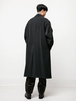 Auralee Cashmere Wool Mosser Big Coat - Charcoal | Garmentory