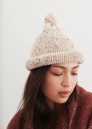 Misha & Puff - Garter Hat in Iris Confetti | Garmentory