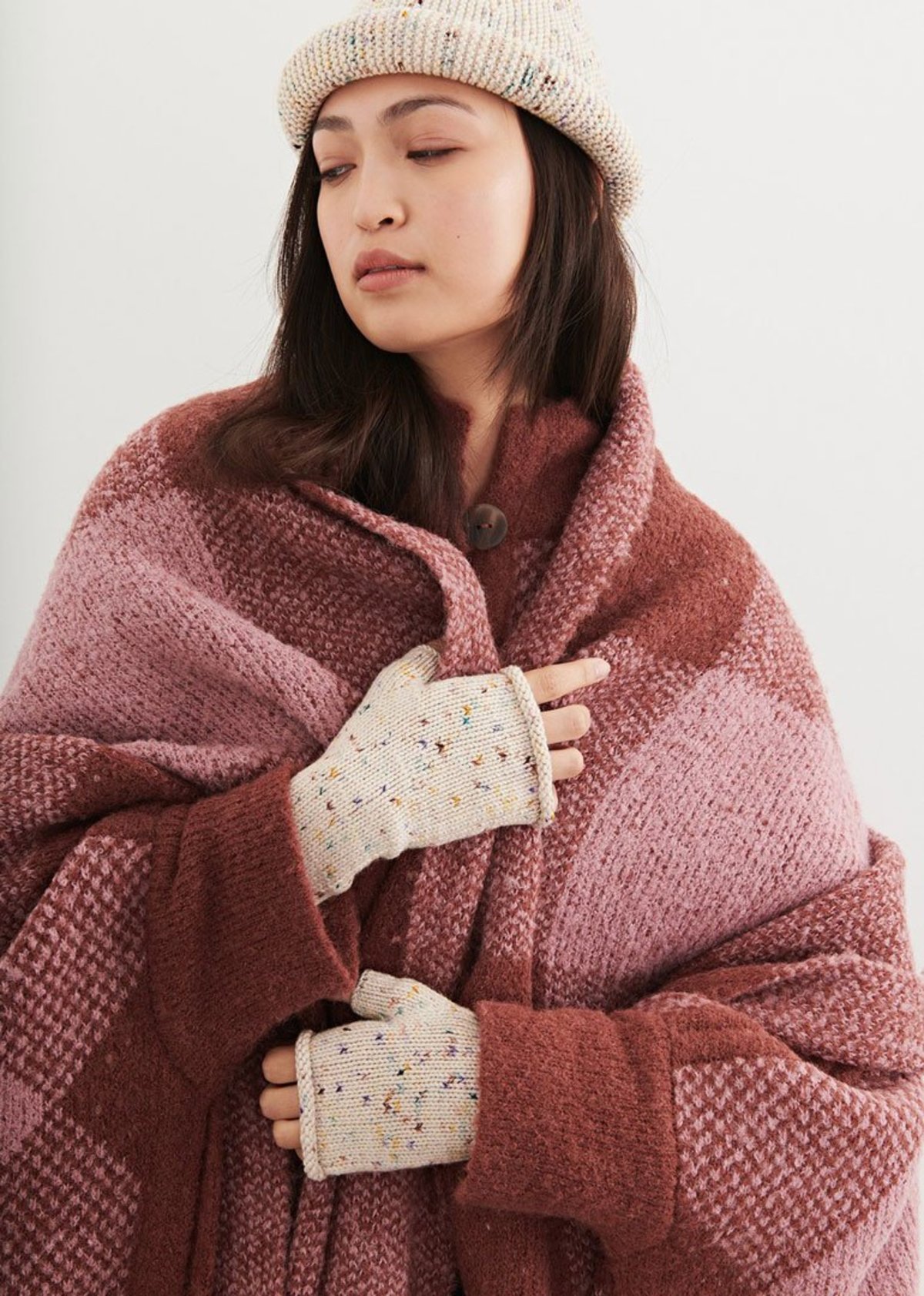 Misha & Puff - Garter Hat in Iris Confetti | Garmentory