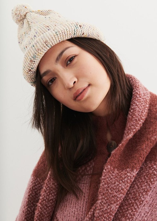 Misha & Puff - Garter Hat in Iris Confetti | Garmentory