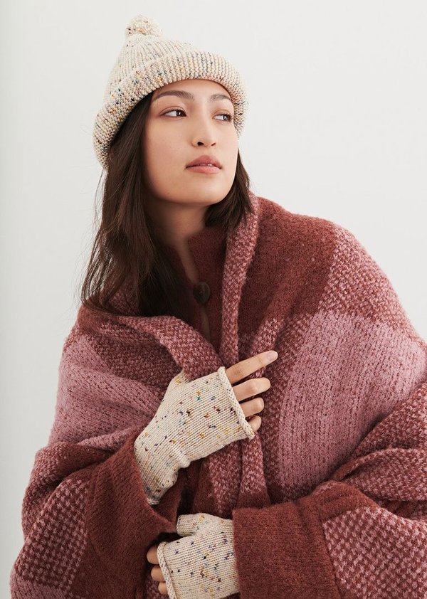 Misha & Puff - Garter Hat in Iris Confetti | Garmentory