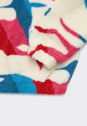 BY PARRA The Jumping Foxes Sherpa Fleece Pullover - off white