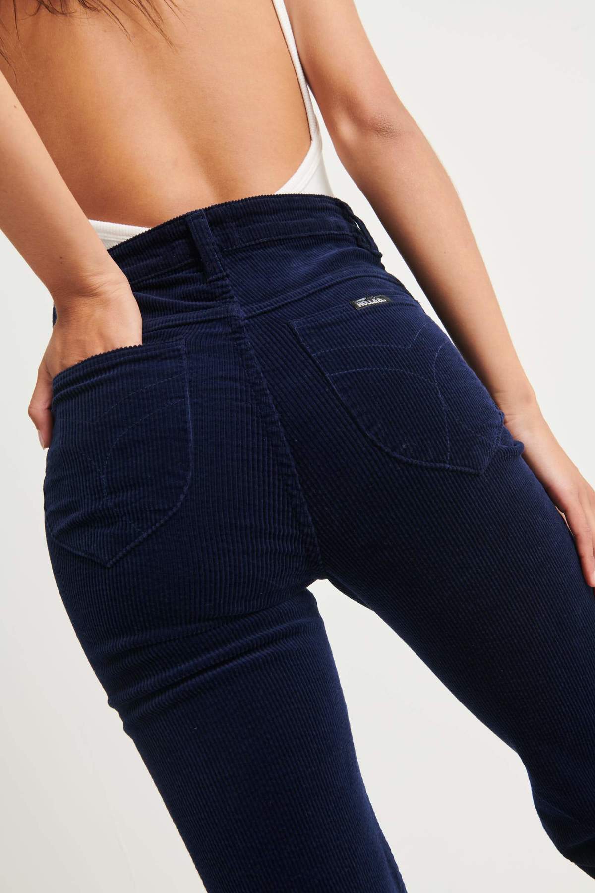 Rollas Eastcoast Flare - Midnight Cord | Garmentory