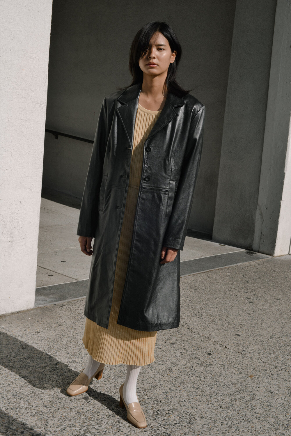 ジャケット・アウター Mods Italiana 90s Leather Trench Coat Vintage 90s Leather Coat in Black - Etsy