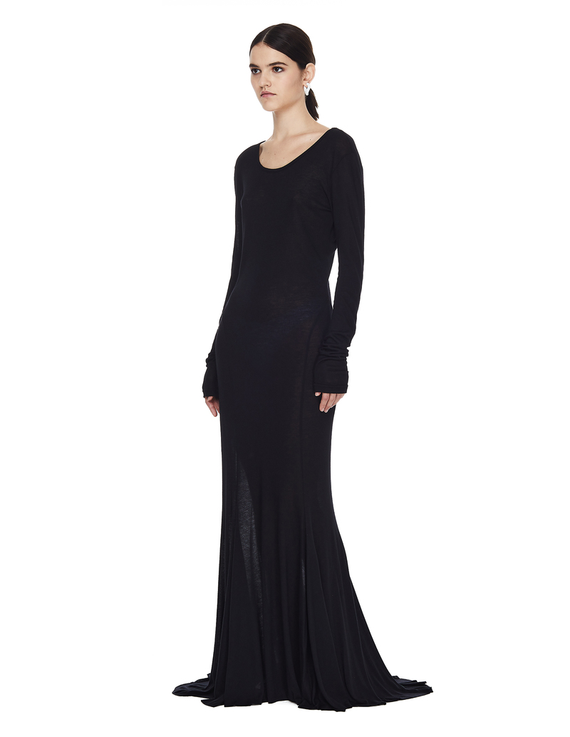 Ann Demeulemeester Viscose Dress - Black | Garmentory