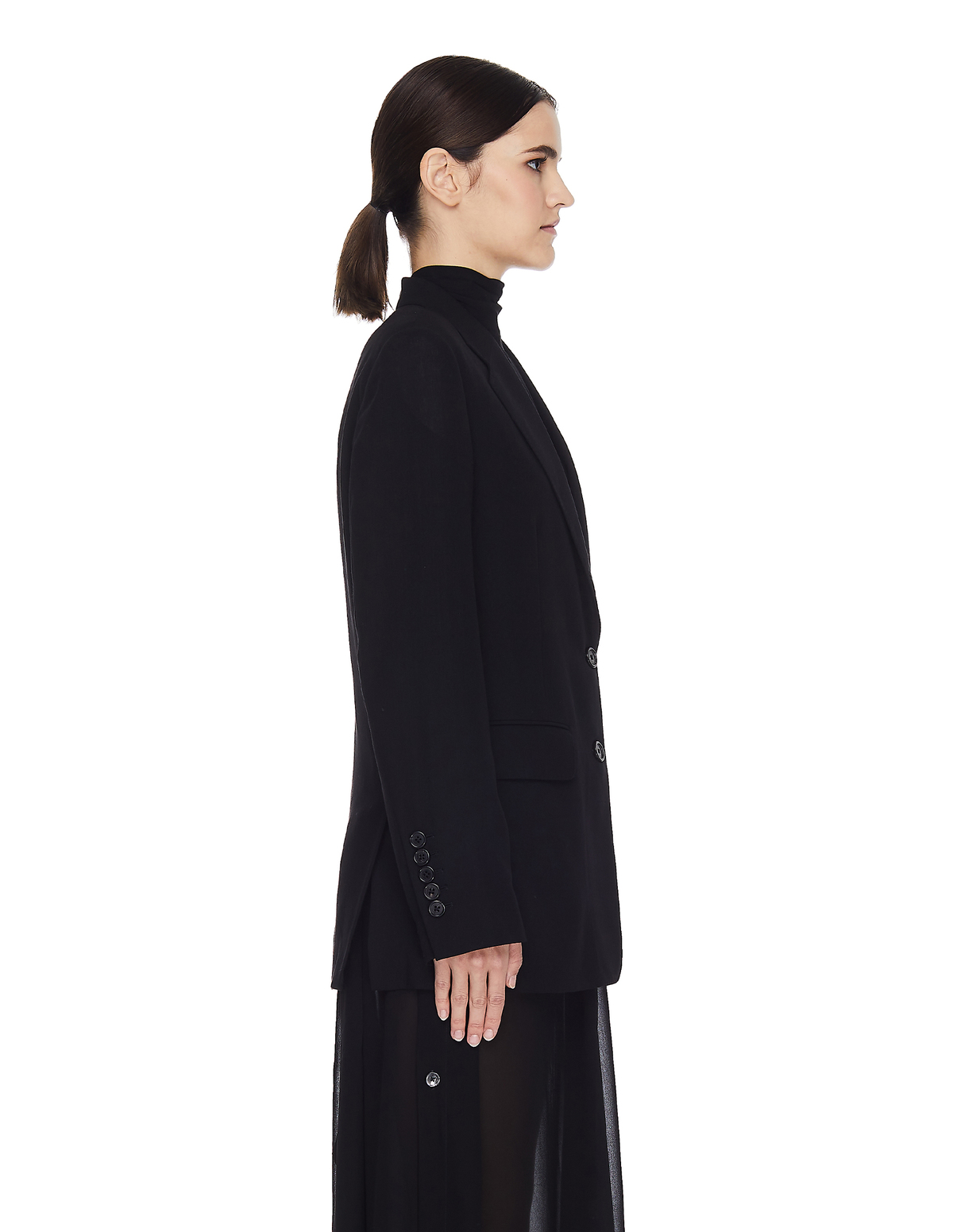 Ann Demeulemeester Jacket With Feather - Black | Garmentory