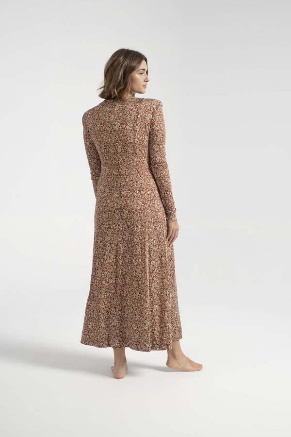 Rodebjer Acela Swirl Dress - Raw Umbra