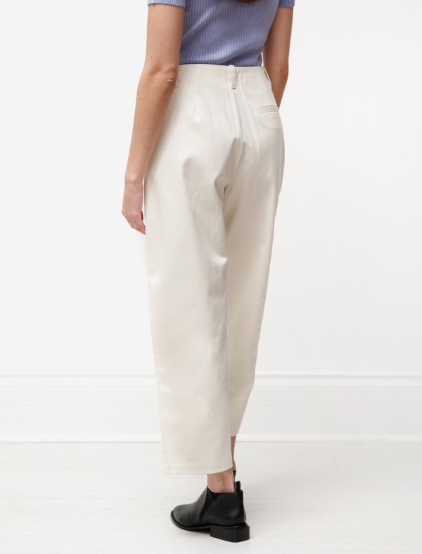 Priory Pleat Pant - Natural