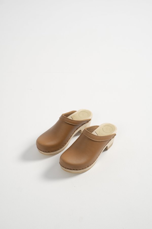 No.6 Old School Clog on Mid Heel - Palomino No.6 Old School Clog on Mid Heel - Palomino
