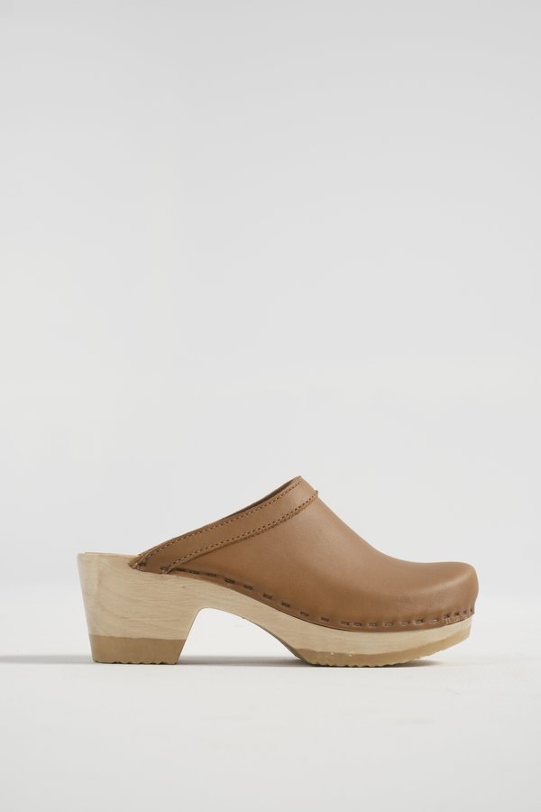 No.6 Old School Clog on Mid Heel - Palomino No.6 Old School Clog on Mid Heel - Palomino