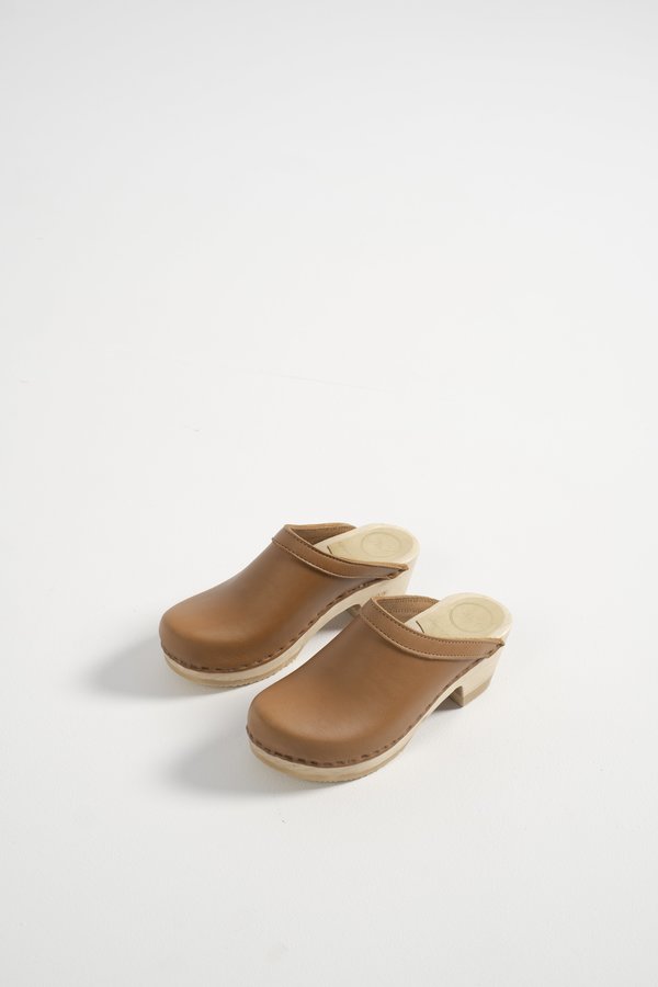No.6 Old School Clog on Mid Heel - Palomino No.6 Old School Clog on Mid Heel - Palomino