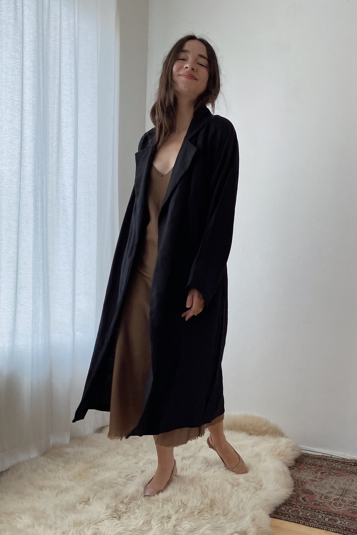 Ozma Carolina Trench - Black - Image 3 of 6