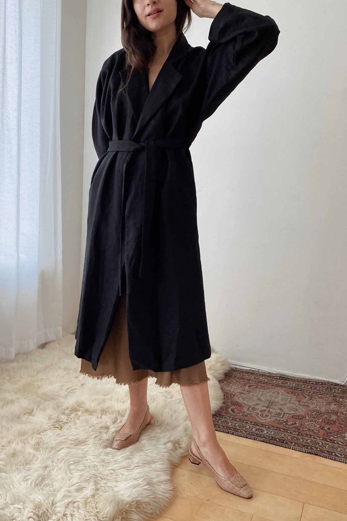 Ozma Carolina Trench - Black - Image 4 of 6