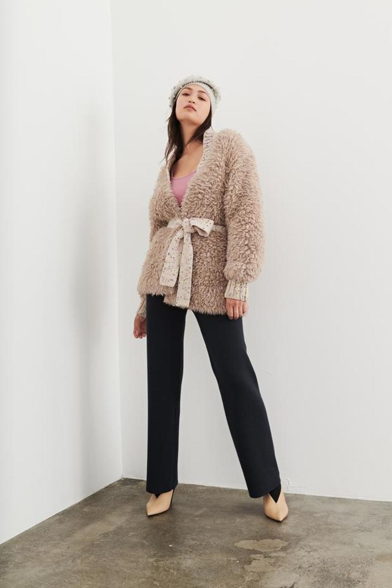 Misha & Puff Furry Alpaca Jacket - Harbor Grey | Garmentory