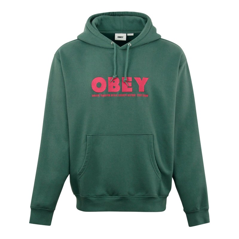 Obey Hubbs Hood Millard Green Garmentory