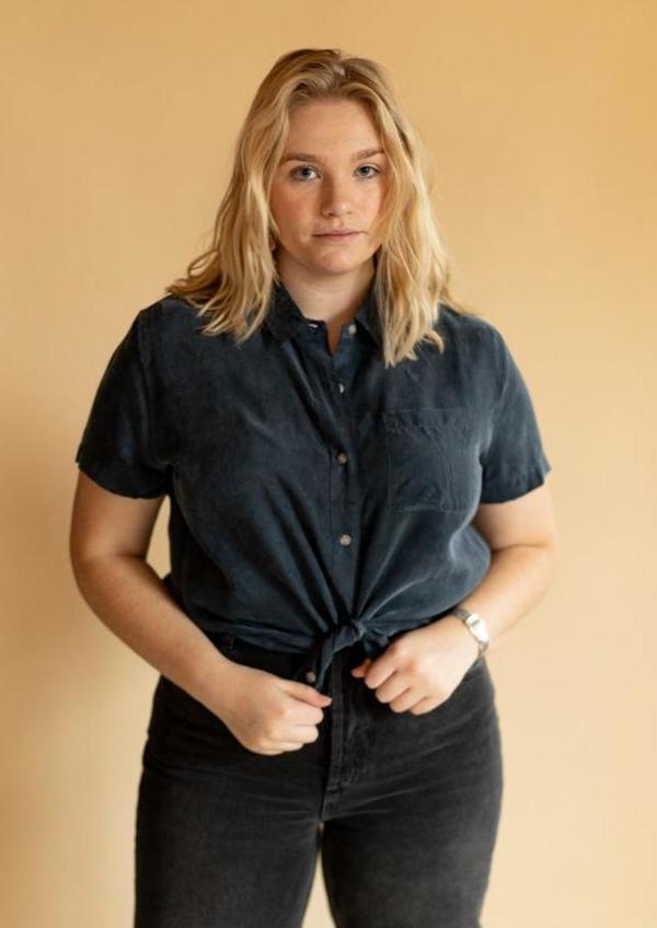 Bridge & Burn Greer Blouse - Pewter Bridge & Burn Greer Blouse - Pewter